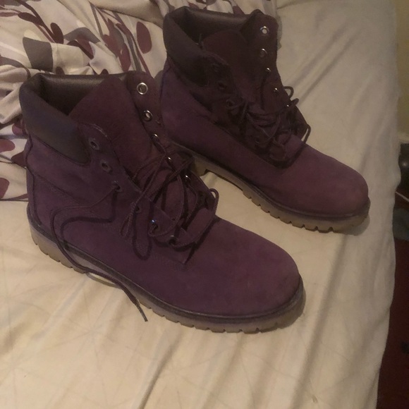 Purple Timberlands - Picture 3 of 4